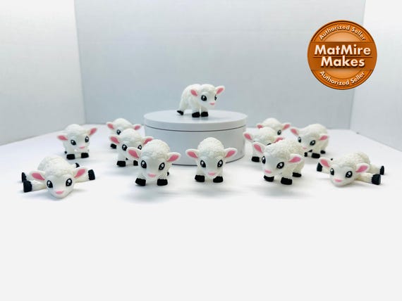 Flexi Lamb |  3D Printed | Articulated Fidget | Custom Figurine | Cute | Adorable