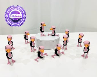 Figura articulada de avestruz impresa en 3D con gran nivel de detalle - Flexi Decor - A8
