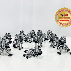3D Printed Flexi Zebra: Articulated Fidget Figurine, 3-6 Inches - H9