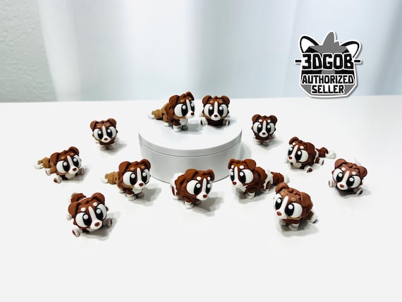 3D Printed High Details Articulated Flexi Au Shepherd Fidget - Eco-Friendly PLA Decor