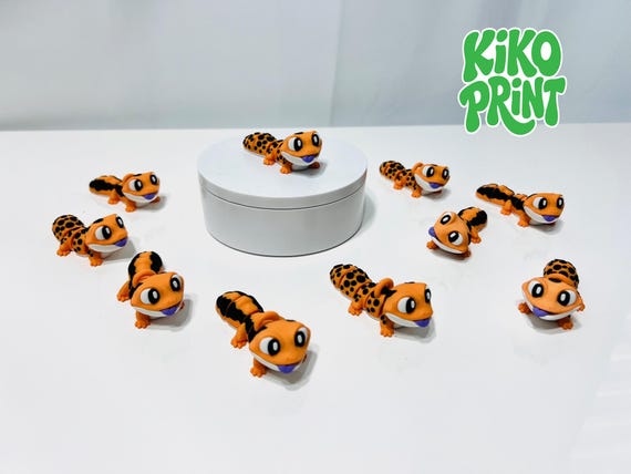 3D Printed High Details Flexi Lizard Articulated Fidget Figurine
