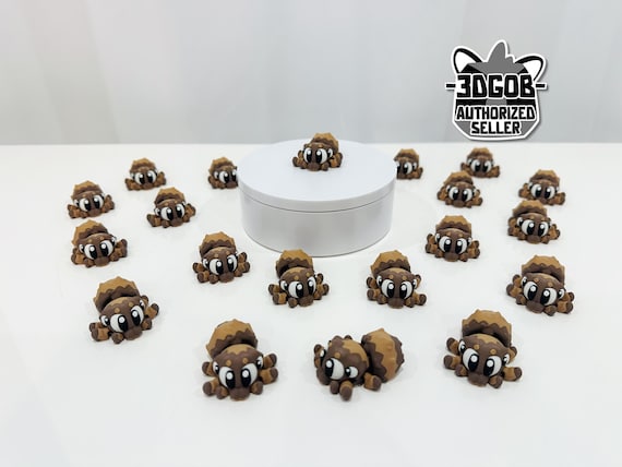 3D Printed Jumping Spider Articulated Fidget Figurine - D13