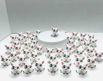 Mini Pua Vunk Pig Figure Keychain: 3D Printed Wildlife Gift Z5