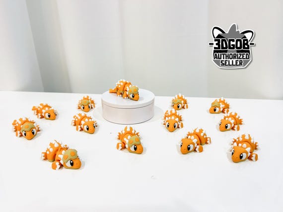 3D Printed Flexi Baby Ankylosaurus Dino Articulated Fidget Figurine