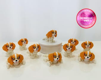 Flexi Cavalier King Charles Figurine: 3D Printed Dog Decor - G8