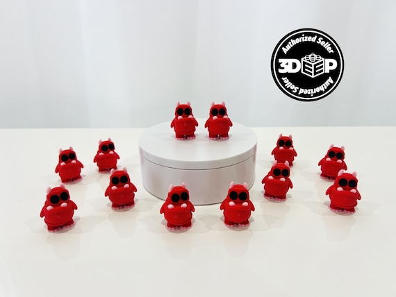Flexi Chomp Articulated Fidget | Flexi Figurine | Colored Figure | 3D Printed | Decor | Cute Art | Chomp | Gifts