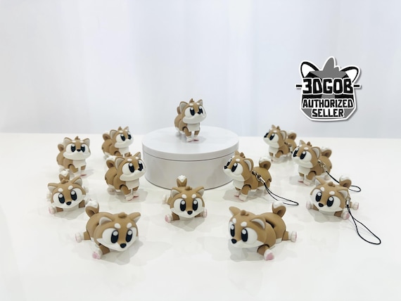 3D Printed Flexi Shiba Inu: Articulated Fidget Figurine