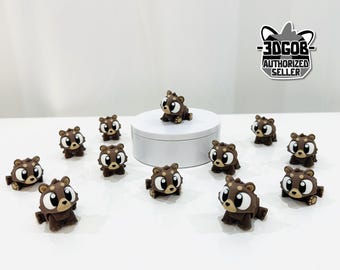 3D Printed High Details Mini Bear Articulated Fidget Figurine Z5