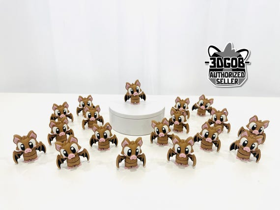 Flexi Bats | Articulated Fidget | Flexi Figurine | Colored Figure | 3D Printed | Decor | Cute Art | Bats | Gifts  | |