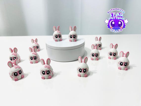 3D Printed Easter Egg Bunny (Her) - Eco-Friendly PLA Decor - Z6