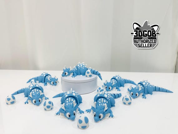Flexi Dragon Articulated Fidget | Flexi Figurine | Colored Figure | 3D Printed | Decor | Cute Art | Dragon | Gifts