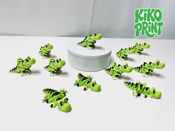 3D Printed High Details Flexi T-Rex Articulated Fidget Figurine - H12