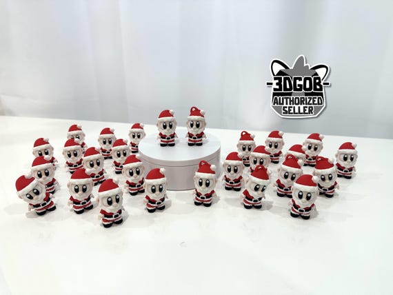3D Printed Flexi Santa Articulated Fidget Figurine