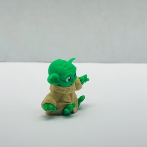 Figura de Mini Grogu: Diseño de dibujos animados impreso en 3D - J3 imagen 8