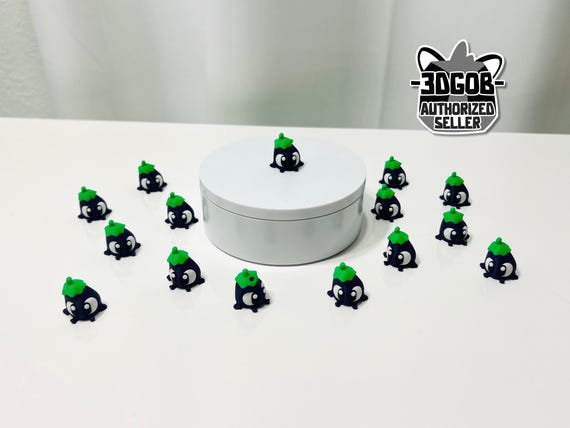 3D Printed Eggplant Veggie Fidget - Eco-Friendly PLA Decor - Z4