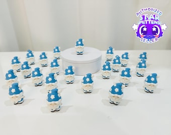 Gnomos navideños articulados de alta calidad impresos en 3D - Azul - Decoración ecológica de PLA - F9