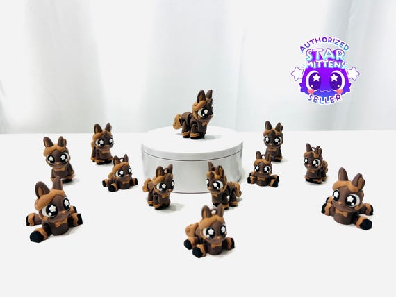 3D Printed Articulated Flexi Easter Chocolate Unicorn - Eco-Friendly PLA Decor G9