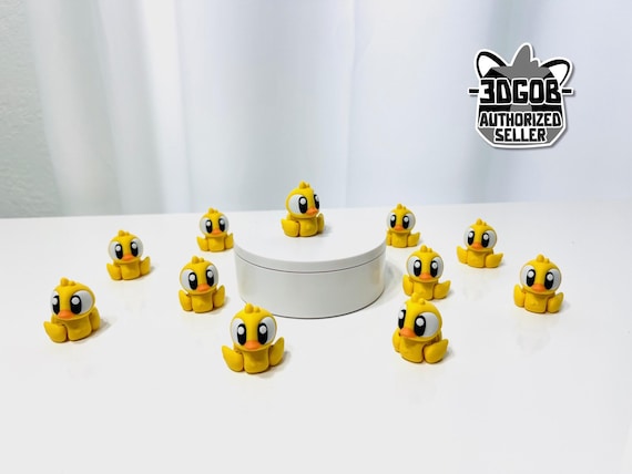 3D Printed High Details Flexi Rubber Duck Articulated Fidget Figurine - A14