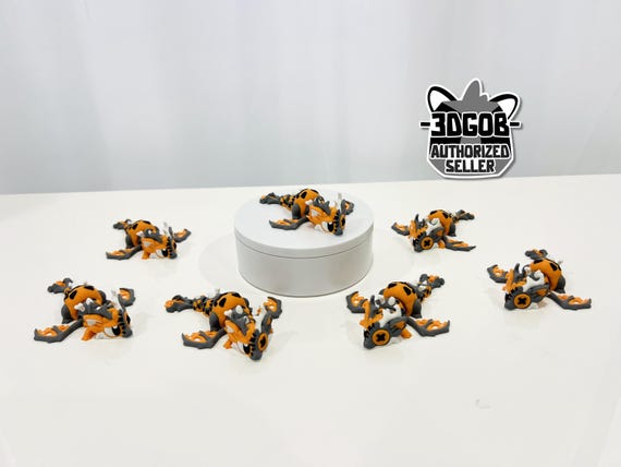 3D Printed Halloween Mini Dragon - Articulated Fidget Figurine