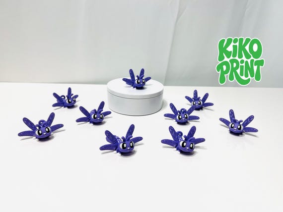 3D Printed High Details Flexi Dragonfly Articulated Fidget Figurine - D12