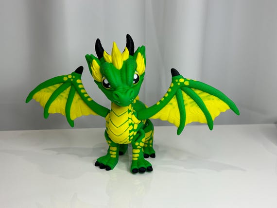 Western Dragon 3D Printed Articulated | Poseable Dragon Figurine |Unique Gift for Wildlife | Flexible Fidget Toy | Gift Idea