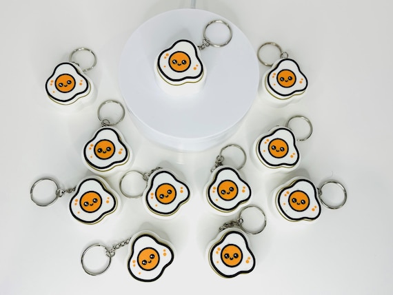 Egg Yolk Clicker Keychain | 1 Size | Colored Clicker | 3D Printed Clicker | Cute Clicker Art | Clicker Gifts | Clicker
