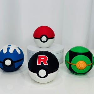 3D Printed Pokeball Prop: Classic N3D Design PLA Decor