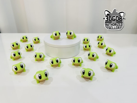 3D Printed Articulated Flexi Frog Fidget - Eco-Friendly PLA Decor
