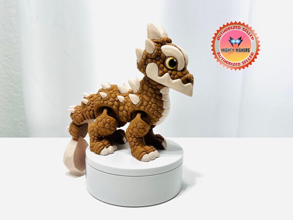 Flexi Earth Dragon - 3D Printed Articulated Figurine - 3 Sizes