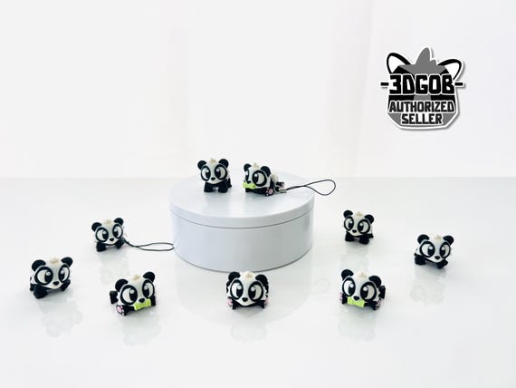 Flexi Panda Articulated Fidget | Flexi Figurine | Colored Figure | 3D Printed | Decor | Cute Art | Panda | Gifts
