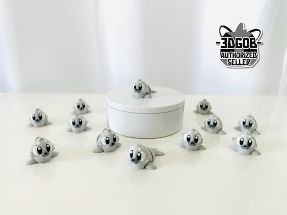 Flexi Seal Articulated Fidget | 2 Sizes | Flexi Figurine | Colored Figure | 3D Printed | Decor | Cute Art | Seal | Gifts | H6 |