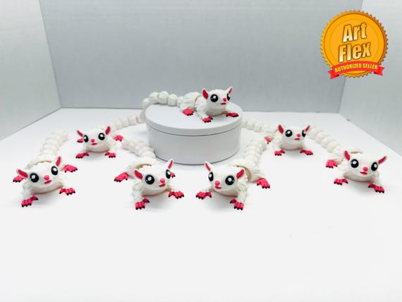 Flexi Sugar Glider |  3D Printed | Articulated Fidget 2 Sizes | Custom Figurine | Sugar Glider | Cute | Adorable