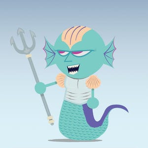 5 Merfolk Tokens for Magic the Gathering