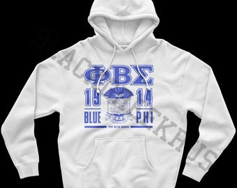 Phi Beta Sigma Fraternity, Inc. Sweat à capuche Blu Phi | Sigma | GOMAB | Phi bêta sigma