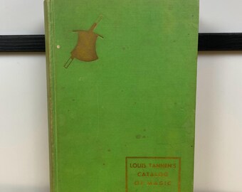 A0035 RARE Tannen&#39;s Magic Catalog No.2 / Hard cover / Good Condition /Tannen&#39;s Magic Catalog Book 1955