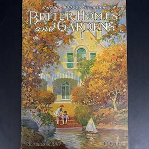 A0075 Antique Better Homes & Gardens Nov 1927/Magazine November 1927/Décor Home Garden