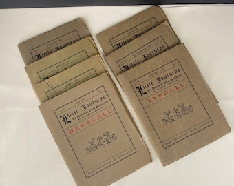 Little Journeys 1905/by Elbert Hubbard /Copernicus /Newton/Herschel/Haeckel/Huxley/Tyndall Humboldt /7 books printed by the Roycrofters