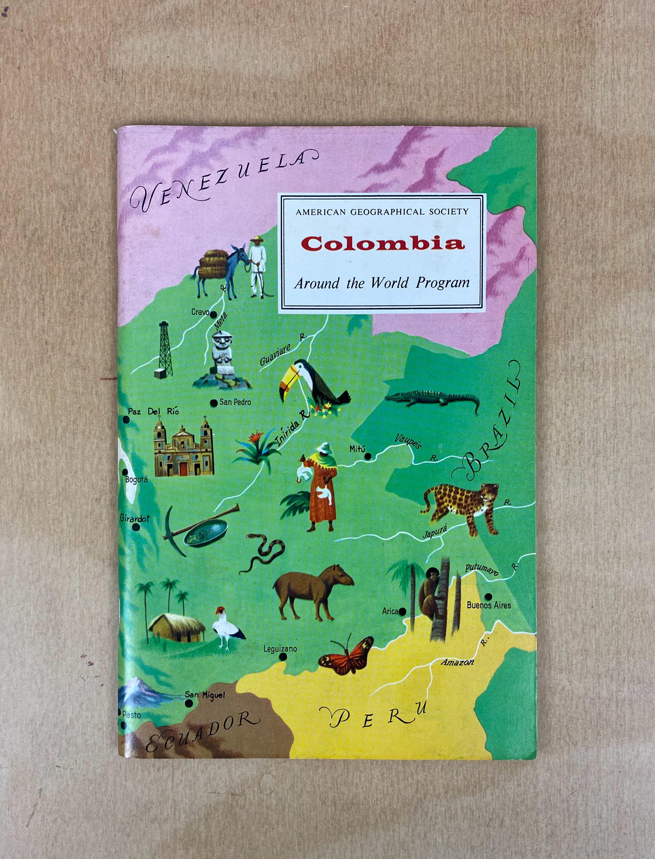 A0019 Vintage 1964 Colombia  (American Geographical Society: Around the World Program)/1964 Colombia Travel Booklet