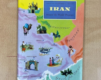 A0018Vintage 1964 IRAN (American Geographical Society: Around the World Program)/1964 IRAN Travel Booklet