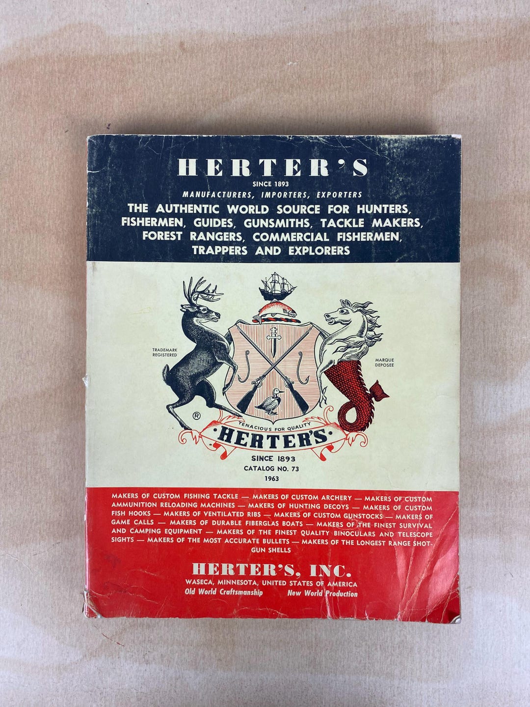 A0034 1963 Herter’s Catalog No. 73 the Authentic World Source for