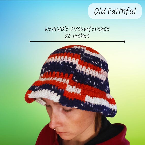Patriotic Crochet Bucket Hats - Etsy display picture 3