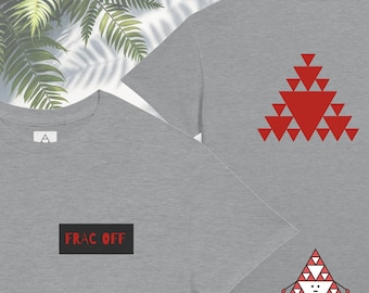 Frac Off シェルピンスキー トライアングル Tシャツ：幾何学フラクタルTシャツ