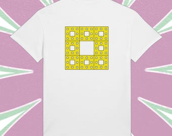 Sierpinski Teppich Fraktal T-Shirt: Geometrie Mathe Physik Tee