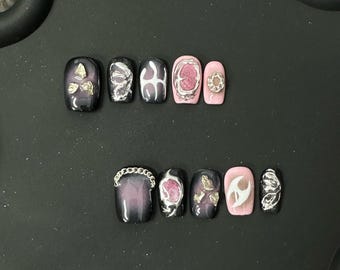 Unghie finte Rosy Ocean