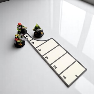 Customizable 6" Wargaming Measurement Tool – Compatible with Warhammer 40K, Kill Team & More