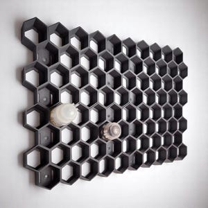 Citadel Paint Pot Wall Rack – Modular Hex 3D Printed Organizer | Compatible with Games Workshop Paint Pots