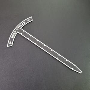 9" Deep Strike Measuring Gauge – Movement Tool | Compatible with Warhammer | Tabletop Gaming Ruler