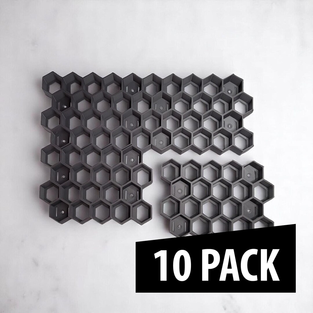 10 Pack | Pro Acryl & Turbo Dork Compatible Modular Hex Paint Rack ...