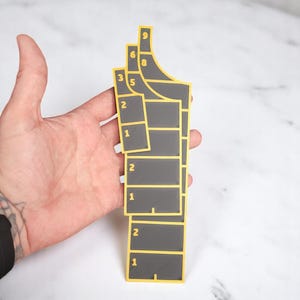 3&quot; 6&quot; 9&quot; Movement Ruler Set – Wargaming Tool Bundle | Choose Your Colors | 3D Printed for Tabletop Games