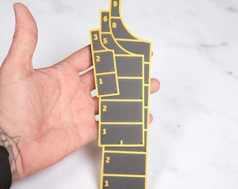 3&quot; 6&quot; 9&quot; Movement Ruler Set – Wargaming Tool Bundle | Choose Your Colors | 3D Printed for Tabletop Games